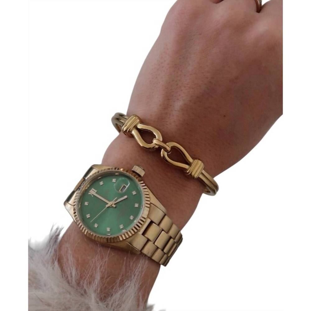 NEW CHANSUTTPEARLS women's abby bracelet in gold